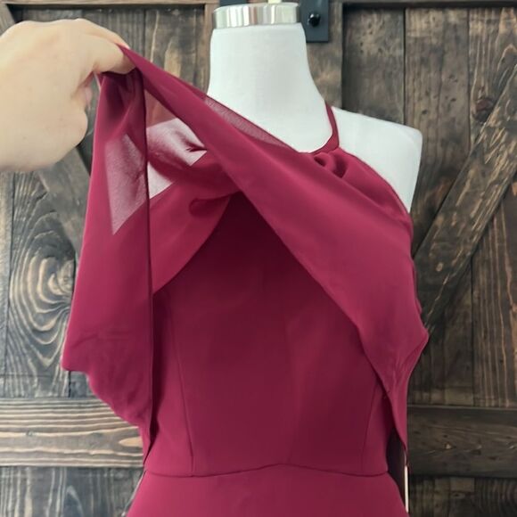 NWT Cinderella A-Line Chiffon Sleeveless Bridesmaid Dress Floor-Length Formal - Picture 7 of 12